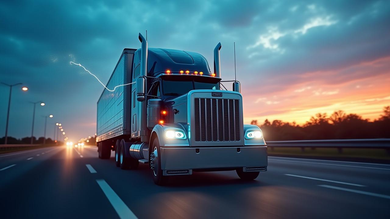 SLYBS Logistics heavy hauler connecting Detroit and Mexico industrial zones